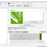 CorelDRAW X7 pracovní plocha