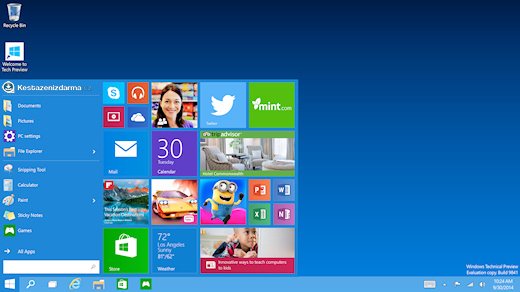 Windows 10 plocha