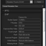 ACDSee pro EXIF metadata